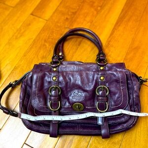 Stunning Coach! Rustic purple!